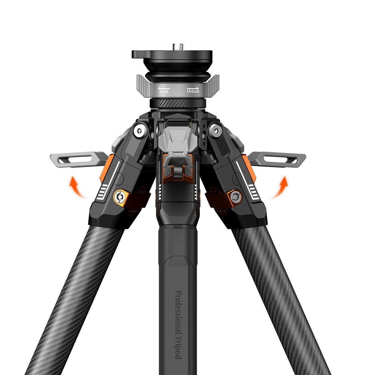 COMAN T1S Snap-Open Carbon Fiber Video Tripod 164.6cm