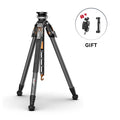 COMAN T1S Snap-Open Carbon Fiber Video Tripod 164.6cm